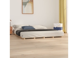 Estrutura De Cama Madeira De Pinho Maciça 180x200 Cm