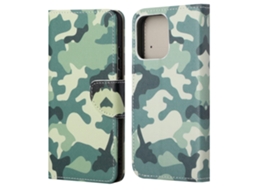 Capa Inch Para Iphone 13 Pele Sintética Verde