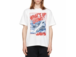 Rockinstone Jaws Movie Hey Buddy White Adult T-shirt Size:s