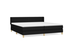 Box Spring Bed, Box Spring Beds Vidaxl Preto Tecido (200 X 200 Cm)