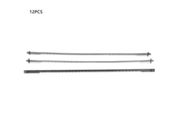 Lâmina De Serra Tico-tico 12pcs 15 Dentes Aço Carbono Alta Dureza Para Corte Madeira Metal 132mm