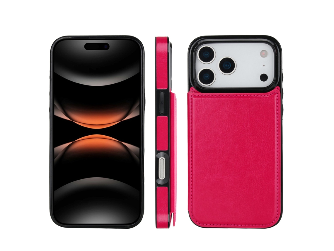 Capa Tipo Carteira Para Iphone 17 Pro Com Acabamento Premium