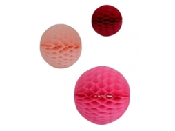 Bolas de Favo de Mel X 3 Rosa Youdoit