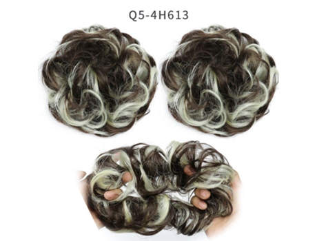 Feminino Sintã©tico Bagunã§ado Chignon Donut Almofada De Cabelo Elã¡stico Corda De Cabelo Extensãµes De Cabelo Miss Wig