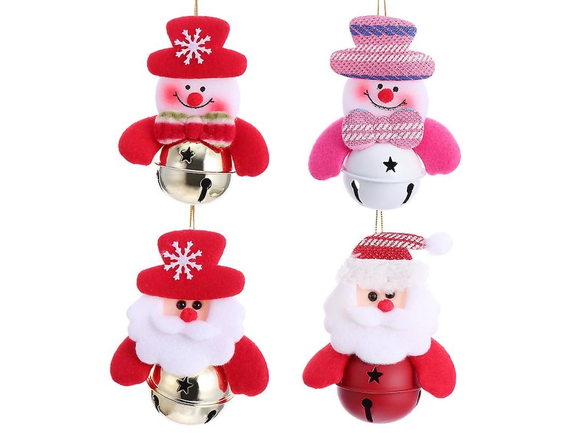 4Pcs Sinos de Natal ALLINLESS