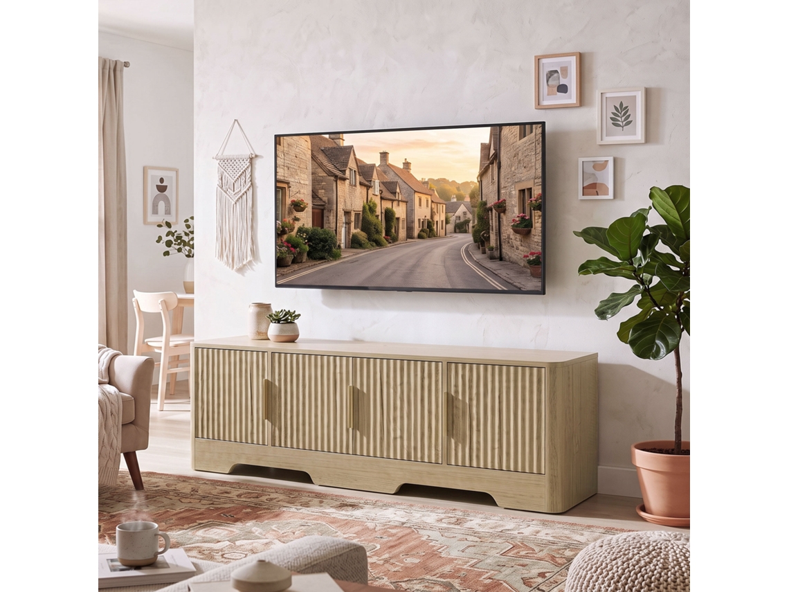 Móvel Para Tv De 140 Cm, Comporta Tvs De Até 60 Polegadas, Design Moderno E Versátil