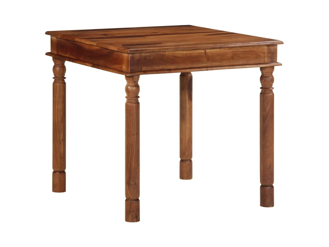 Vidaxl Mesa De Jantar 80x80x77 Cm Madeira De Acácia Maciça