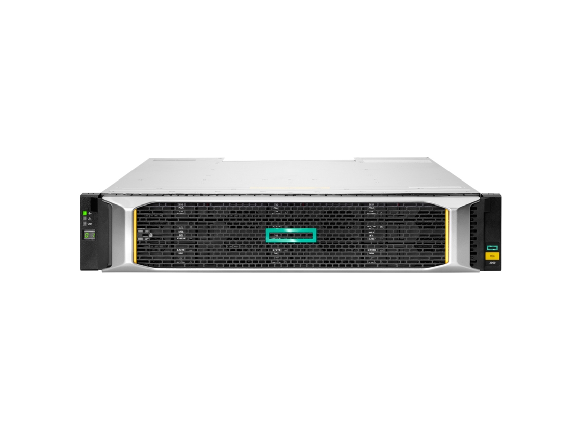 Rack para múltiplas unidades de disco HPE Msa 2060 2U prateado preto