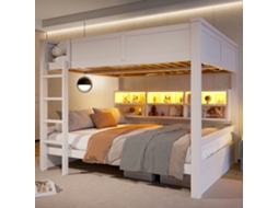 Beliche 160x200 Armários Led Branca VOLTEDGE