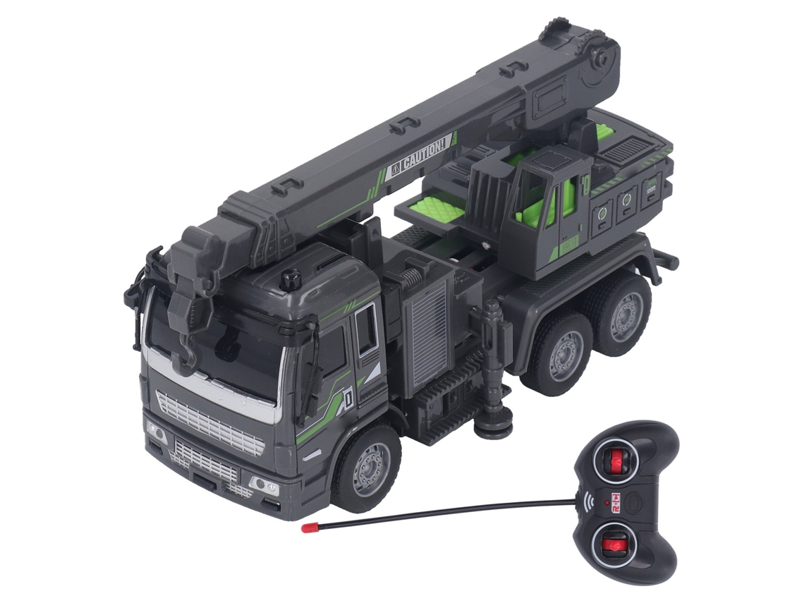 Mali guindaste Rc com Controle Remoto e Iluminação Alta Simulação Brinquedo para Crianças