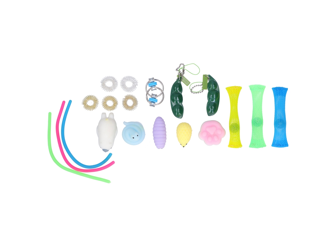 Mali conjunto de Brinquedos para Aliviar Estresse 20pcs para Crianças Viagem Férias