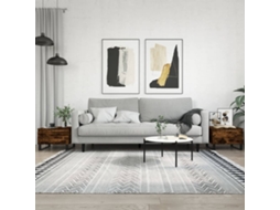 Vidaxl Mesas De Centro 2 Pcs 50x46x35cm Deriv. Madeira Carvalho Fumado