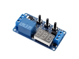 Módulo de relé com timer de atraso 12V para automação com placa PCB industrial | S/MARCA