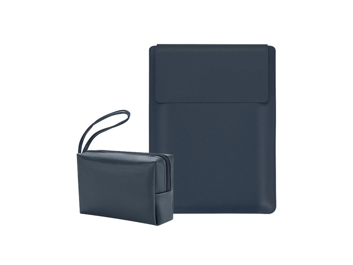 Capa para laptop HEXINYIGJLY, universal, acolchoada e à prova d'água, de 13 ou 13,3 polegadas, para MacBook, Dell, HP, Surface, azul.