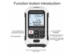 Medidor de Potência Óptica Portátil com Luz Led Tester de Fibra Óptica Digital Leve Preciso 3 em 1 S/MARCA