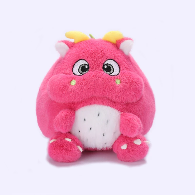 (vermelho, 18 Cm) Brinquedo De Pelúcia Fofo De Dinossauro Com Fruta Do Dragão Em Desenho Animado