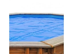 Cobertura Isotérmica para Piscina Madeira Natural 565x368cm GRE