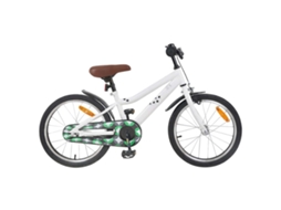 Vidaxl Bicicleta Infantil 18 Polegadas Para 5-7 Anos Branco