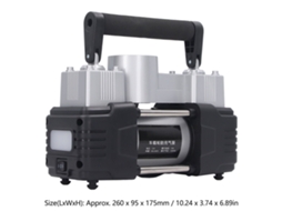 Laxiscreed Compressor De Ar De Dois Cilindros Para Automóveis Com 12v E Luz Led
