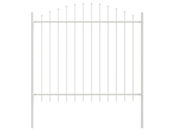 Conjunto 1 Barreira De Jardim Vidaxl Branco Aço Revestido A Pó (170 X 190 Cm)