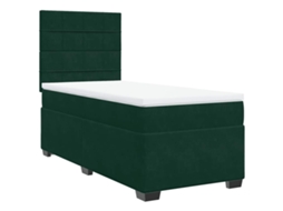 Box Spring Bed, Box Spring Beds Vidaxl Verde Veludo (100 X 200 Cm)