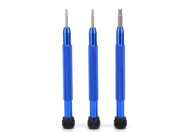 3pcs Chave de Fenda H para Reparo de Bezel e Pulseira de Relógio Azul