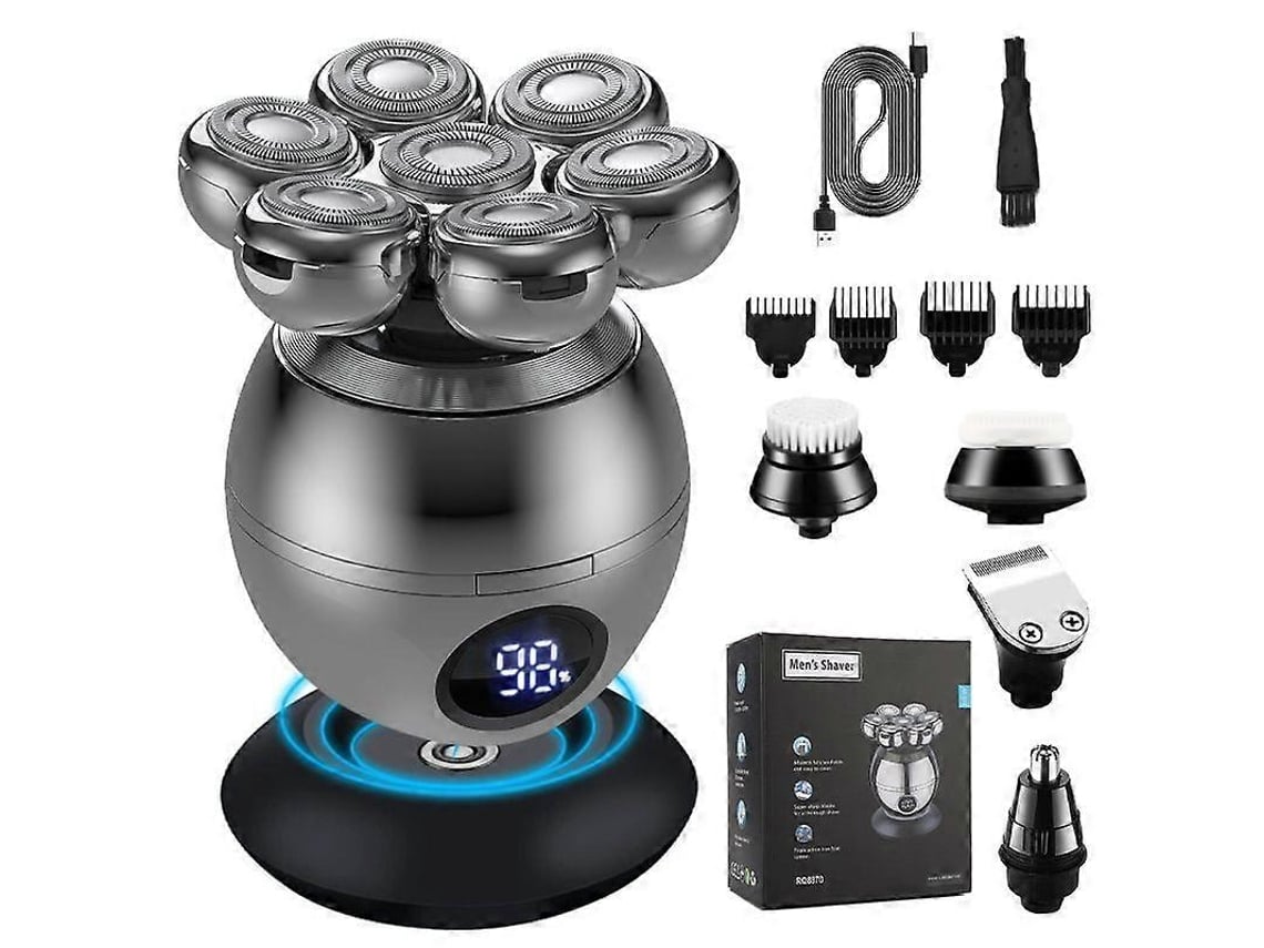 Barbeador Elétrico Masculino Com Cabeça Flutuante E Carregamento Sem Fio