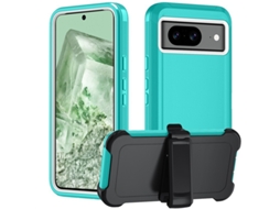 Capa Hexinyigjly Para Google Pixel9a Com Clip De Cinto | Proteção Total Anti-quedas Azul-celeste