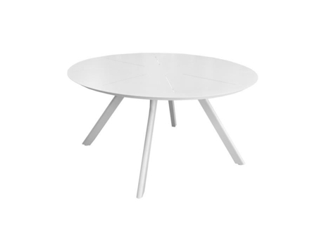 Mesa De Jardim Proloisirs Seven Redonda Alumínio 150 Cm Branco