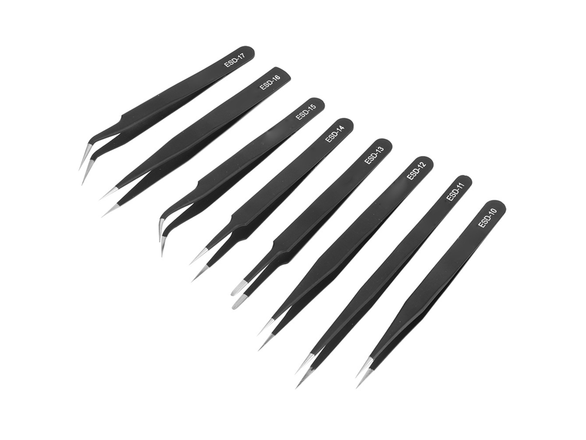 Laxiscreed Kit De 8 Pinças De Aço Inoxidável Para Uso Profissional E Pneumático