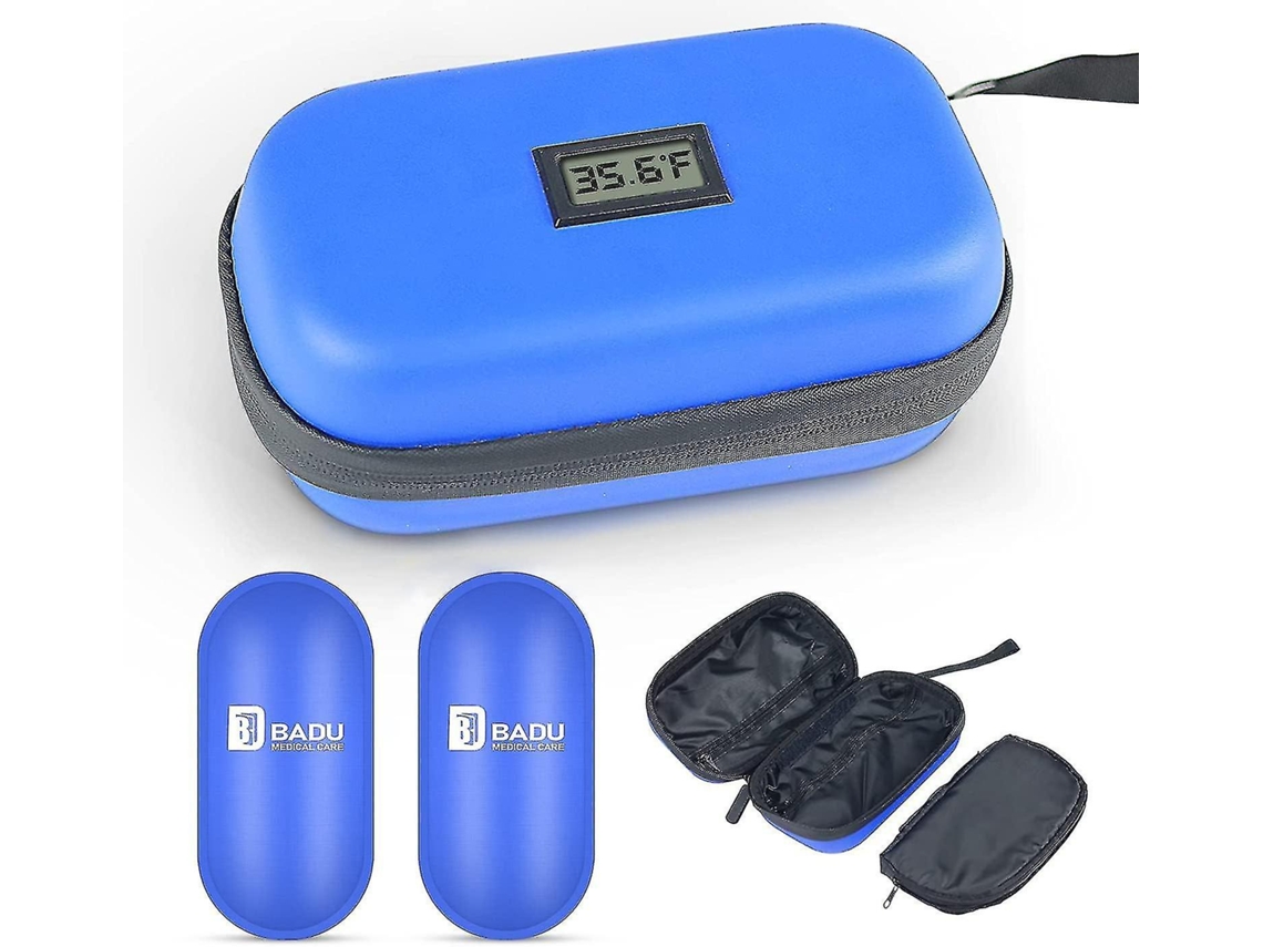 Bolsa Térmica Para Insulina, Estojo De Viagem Com Temperatura, Bolsa Para Caneta De Insulina Com 2 Refrigeradores De Insulina, Bolsa Slowmoose