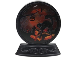 Lâmpada Decorativa De Halloween Para Mesa Com Design De Gato Luz Noturna Móvel Para Crianças Decoração De Halloween