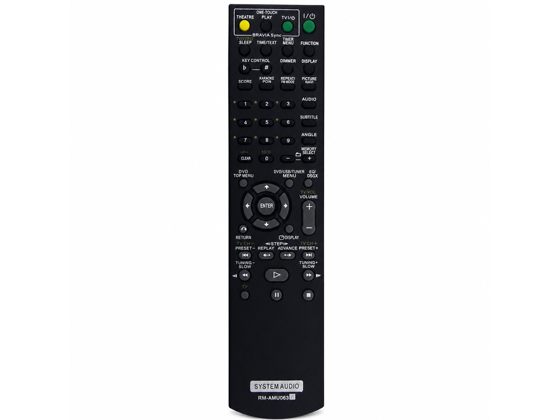 Comando À Distância Compatível Com Sony Rm-amu063 Para Sistema De Áudio E Cinema Em Casa_zhd