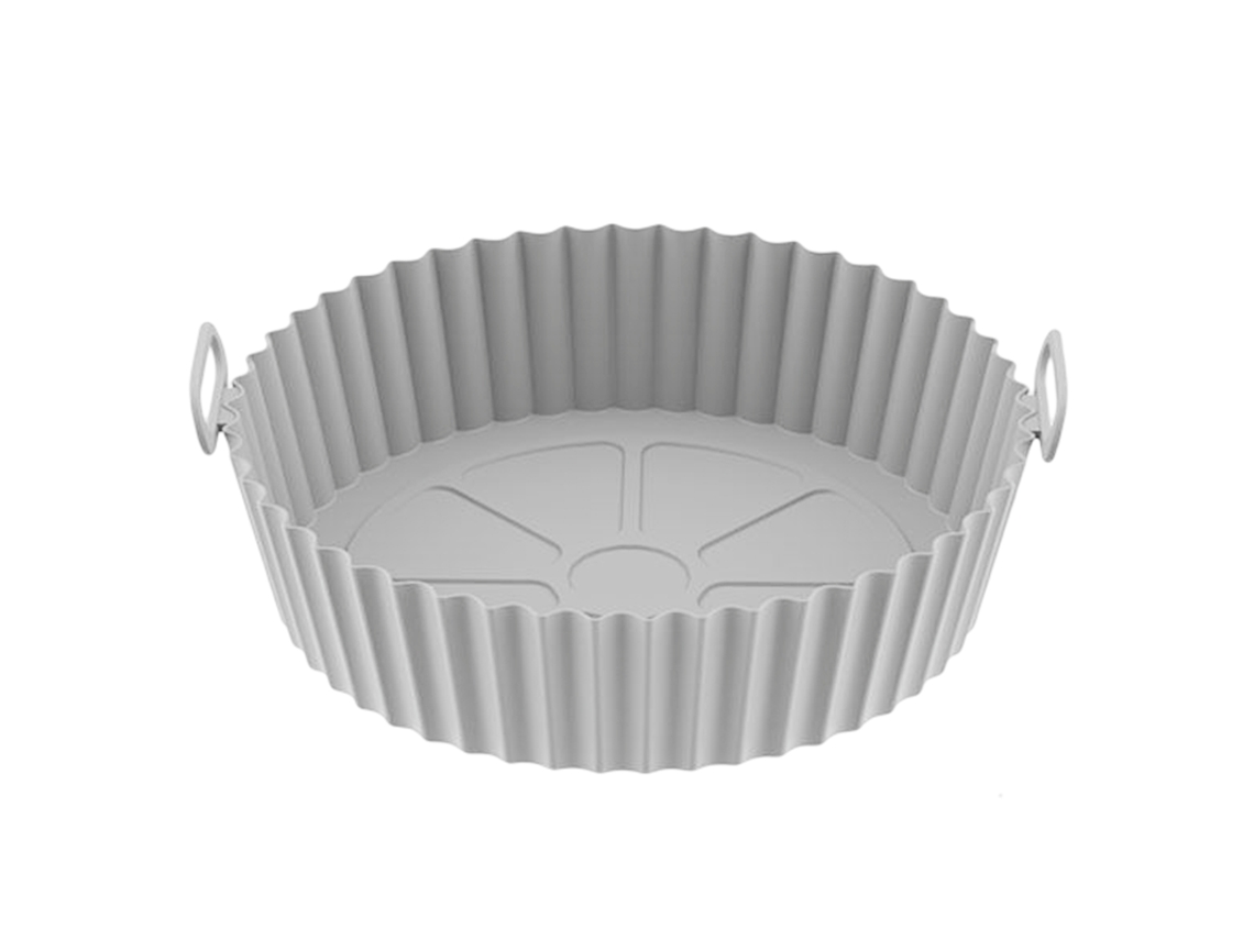 Tigela De Silicone Cinza Para Fritadeira A Ar, 3, 6, 7, 2 Litros