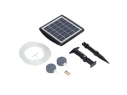 Bomba Primerox Solar Ar para Aquário Oxigenador Aerador de Lagoa com Pedras de Bolhas 2 Saídas