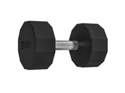 Halter com cabo antiderrapante VELTUS TRADE 15kg para fitness e treino em casa, preto