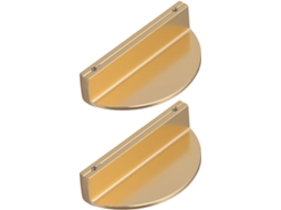 Puxadores Semicirculares Genéricos Para Armários E Móveis, 2 Peças Com Acabamento Em Dourado Escovado, Fáceis De Remover
