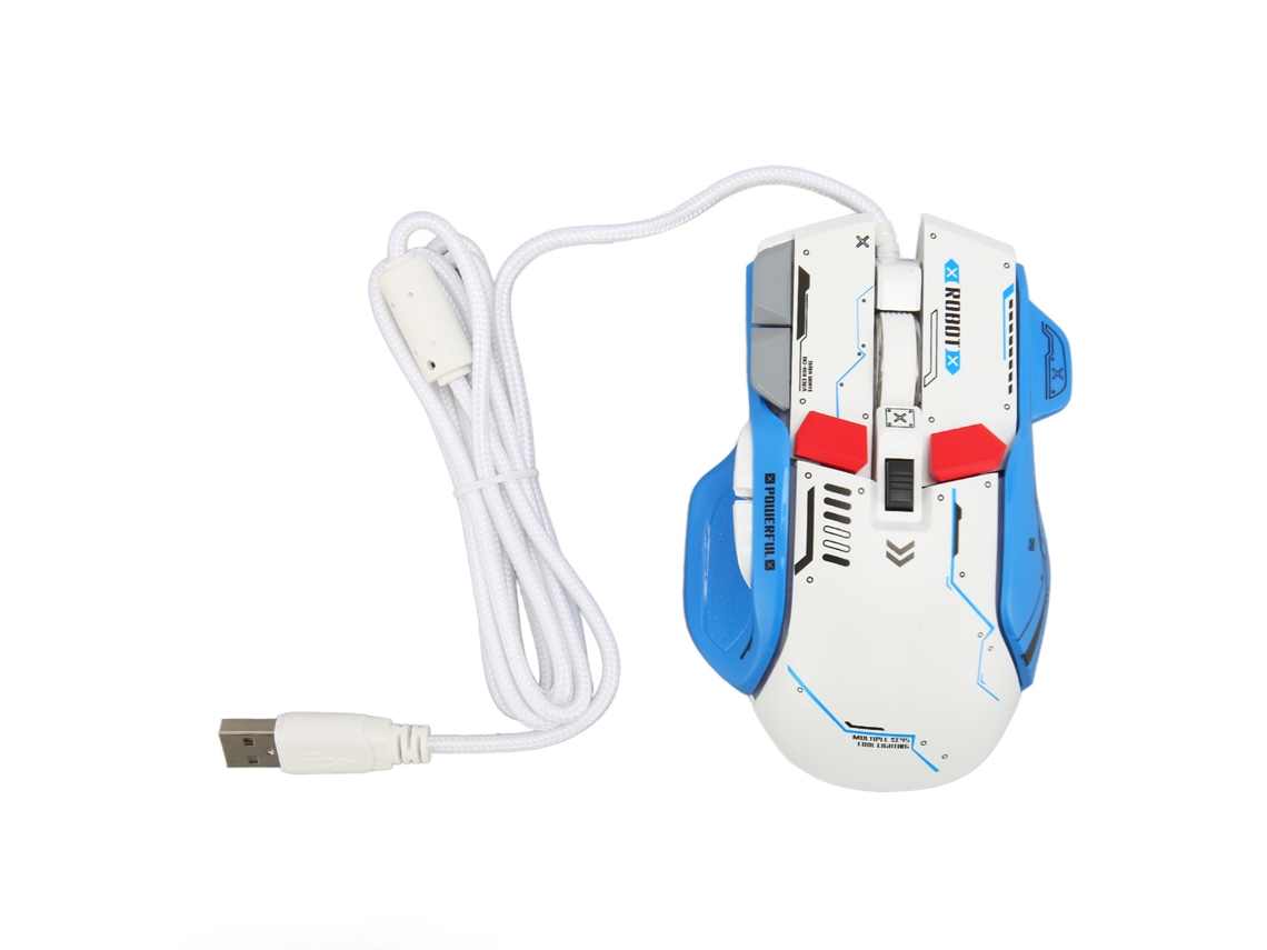 Speedy-ratón Mecánico Para Juegos Con Cable, Macros Programables Rgb, 12800 Dpi, Para Windows E Ios.