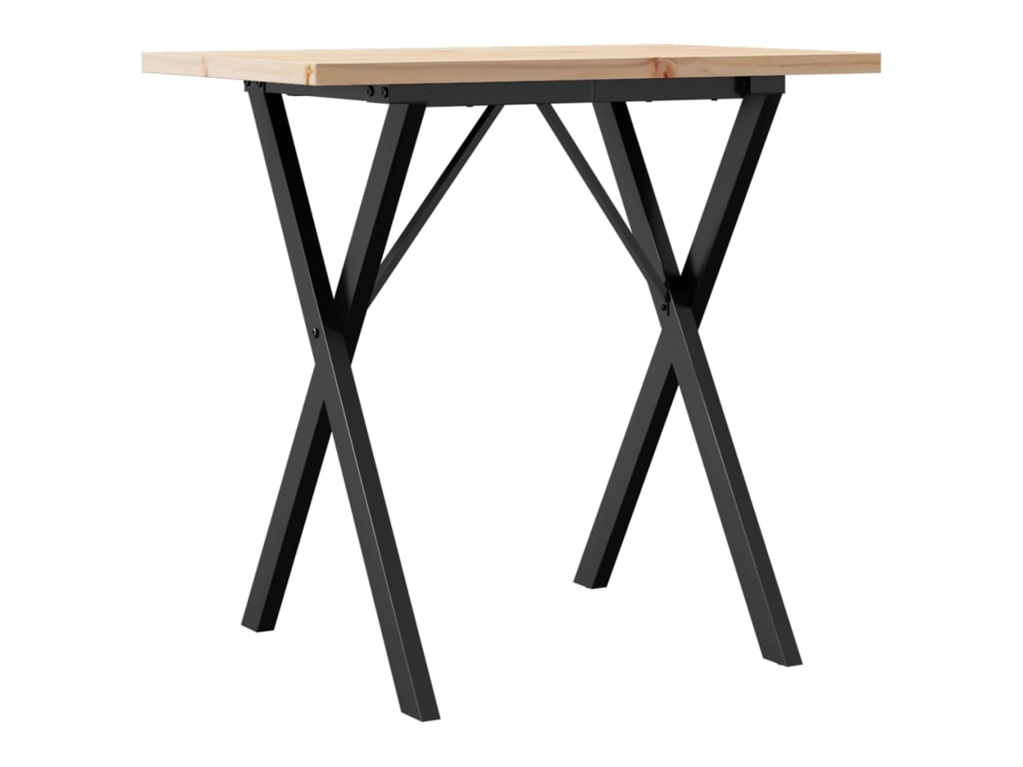 Dining Table, Dining Tables Vidaxl Marrom Madeira De Pinho (80 X 50 X 75.5 Cm)