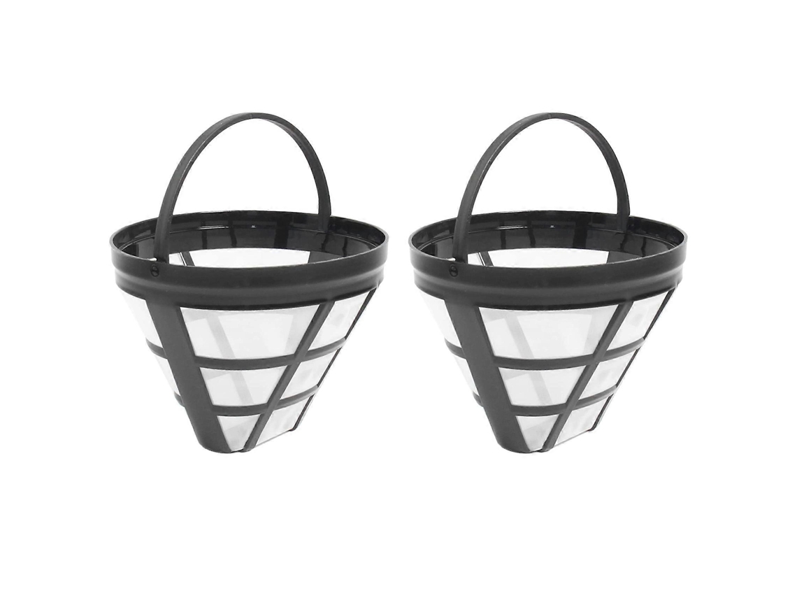 Kit Com 2 Filtros De Café Reutilizáveis ​​nº 4 Para Cafeteiras, Compatíveis A Maioria Das Gotejamento 8 12 Xícaras Cjy