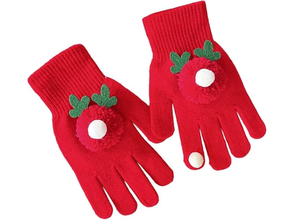 Luvas de Boneco de Neve de Natal, Renas Vermelhas ZYBLSSBB