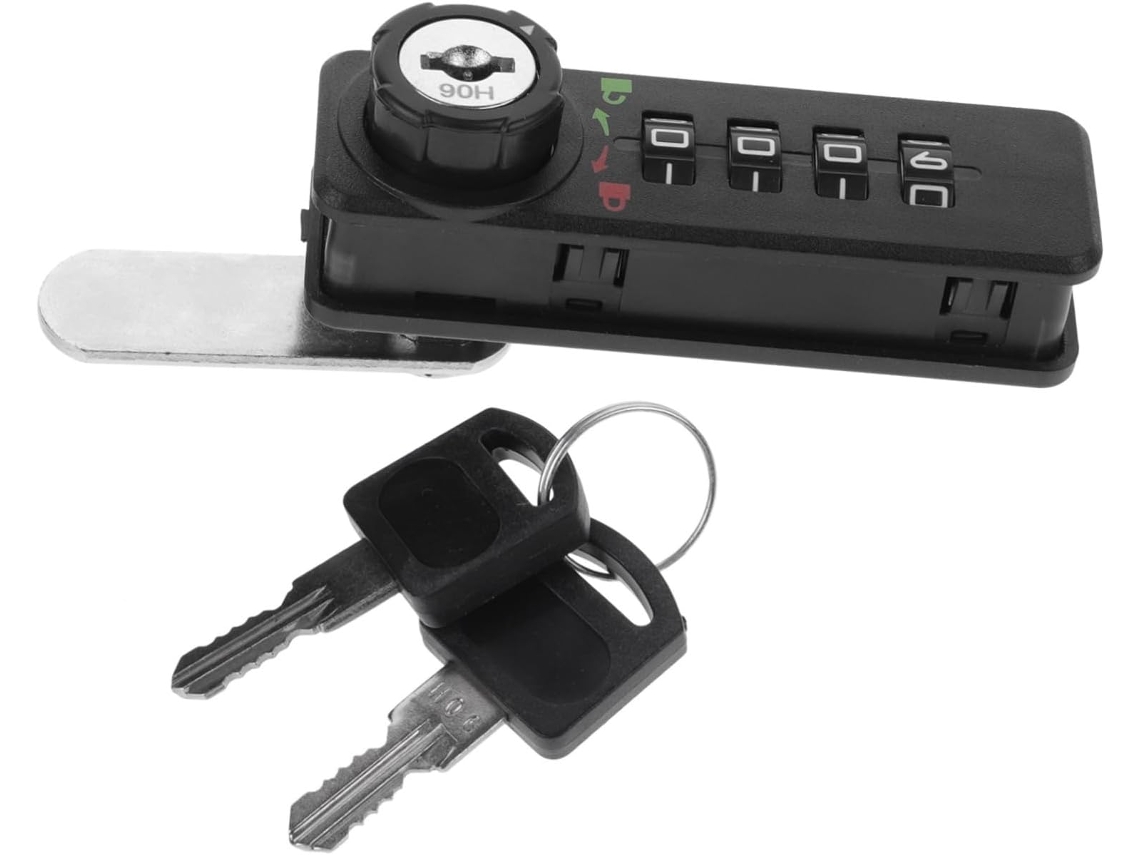 Cadeado Mecânico De Combinação Para Armários E Gavetas, Cadeado De Metálico Reforçado Para Mesas E C Gokoco