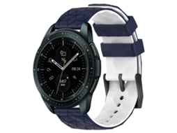 Pulseira De Silicone Bicolor Com Estampa De Futebol Para Samsung Galaxy Watch 42mm 20mm