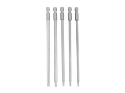 Kit De Pontas De Parafusadeira Estrela Segura Magnética T10-t30 1/4'' 150mm 5 Peças