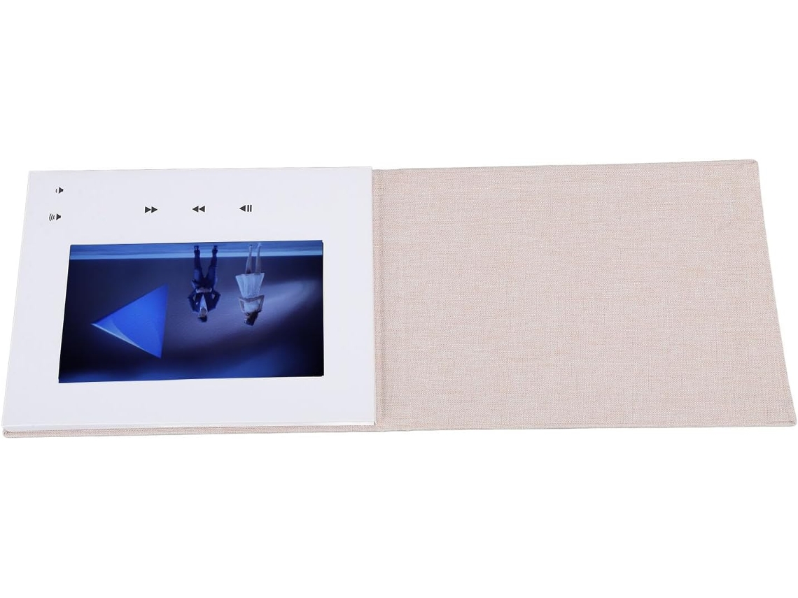 Cartão De Felicitações Eletrônico Em Vídeo De 7 Polegadas Com Tela Lcd