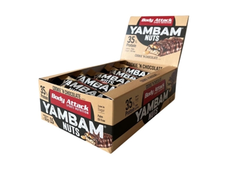 Lata De Barras De Nozes Yambam Body Attack Nutrition (15x55g)