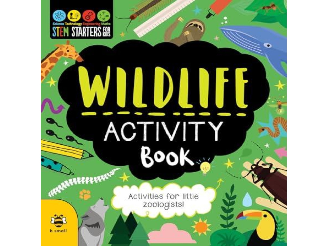 Livro Wildlife Activity Book de Sam Hutchinson (Inglês)