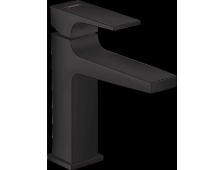 Misturador para Lavatório HANSGROHE Metropol com Puxador Desperdício Push-Open Preto Mate