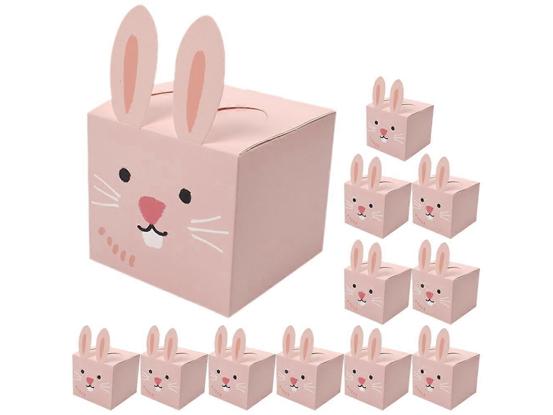 Conjunto De 12 Caixas De Doces Com Coelhinho Da Páscoa, Caixas De Presente Com Design De Coelho, Estojos Decorativos Para Biscoitos. Hengjian