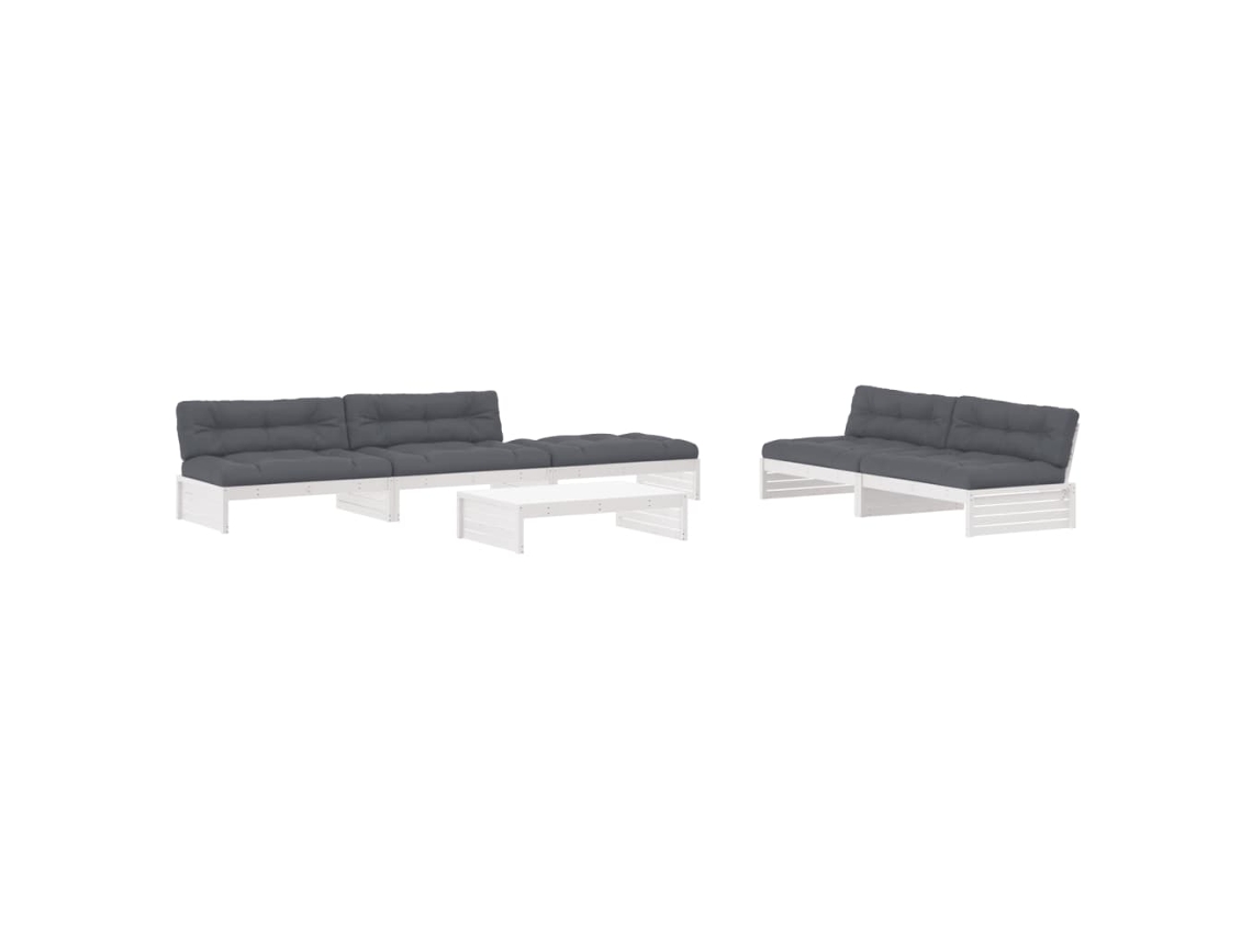 Garden Lounge Set, Garden Lounge Sets Vidaxl Branco Madeira (n/a)